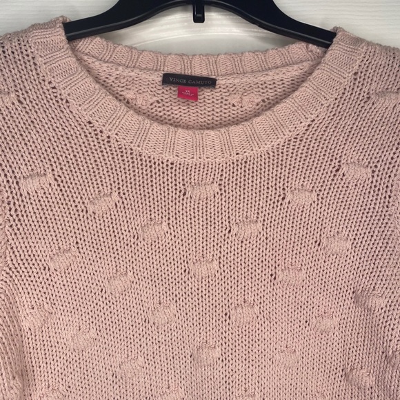 Vince Camuto Women's Popcorn Soft Pink Sweater XS - Picture 3 of 4